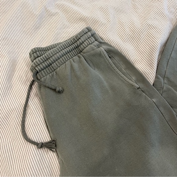Aritzia TNA Cozy Fleece Boyfriend Sweatpants - washed green size M - Picture 9 of 9
